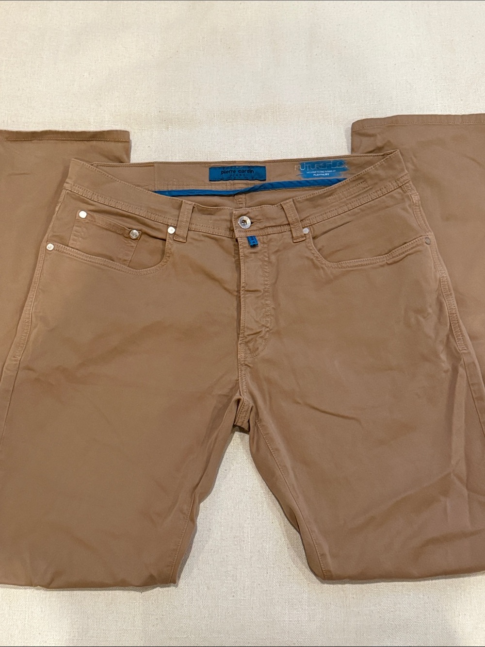 Pierre Cardin Men's Tapered Pants in Brown Tan